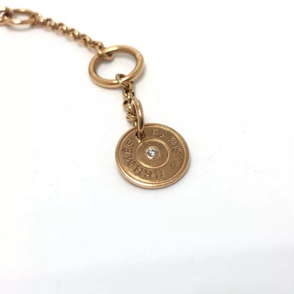 HERMES Bracelet Gunbird Clou de Sel H Logo Bar Toggle Clasp Accessories Bracelet - Picture 7 of 11